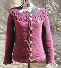 Floralie cardigan, crochet pattern by Sylvie Damey