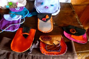expo of our crafty holidays and leather pouches, Sylvie Damey, ChezPlum.com