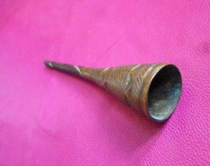 vintage french spindle metal cap, Sylvie Damey http://sylvchezplum.etsy.com