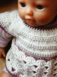 Mini Roselette for 18 inches dolls, crochet pattern by ChezPlum