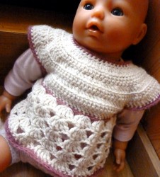 Roselette crochet pattern for 18 inches american girl doll