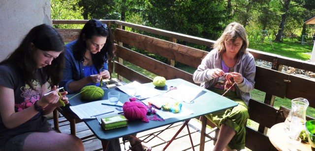 Crochet workshop with Sylvie Damey, Grenoble Vercors France