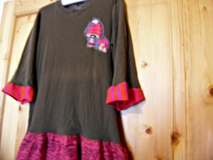 night gown from repurposed tshirt, by Sylvie Damey, http://sylviedamey.com