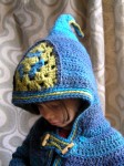 Ermeline, crochet pattern for cardigan with hood for children by Sylvie Damey http://sylviedamey.com