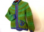 Armel boy's cardigan with hood crochet pattern by Sylvie Damey http://sylviedamey.com