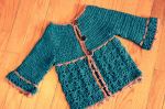 Roseline cardigan, crochet pattern by Sylvie Damey